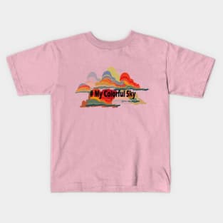 my colorful sky Kids T-Shirt